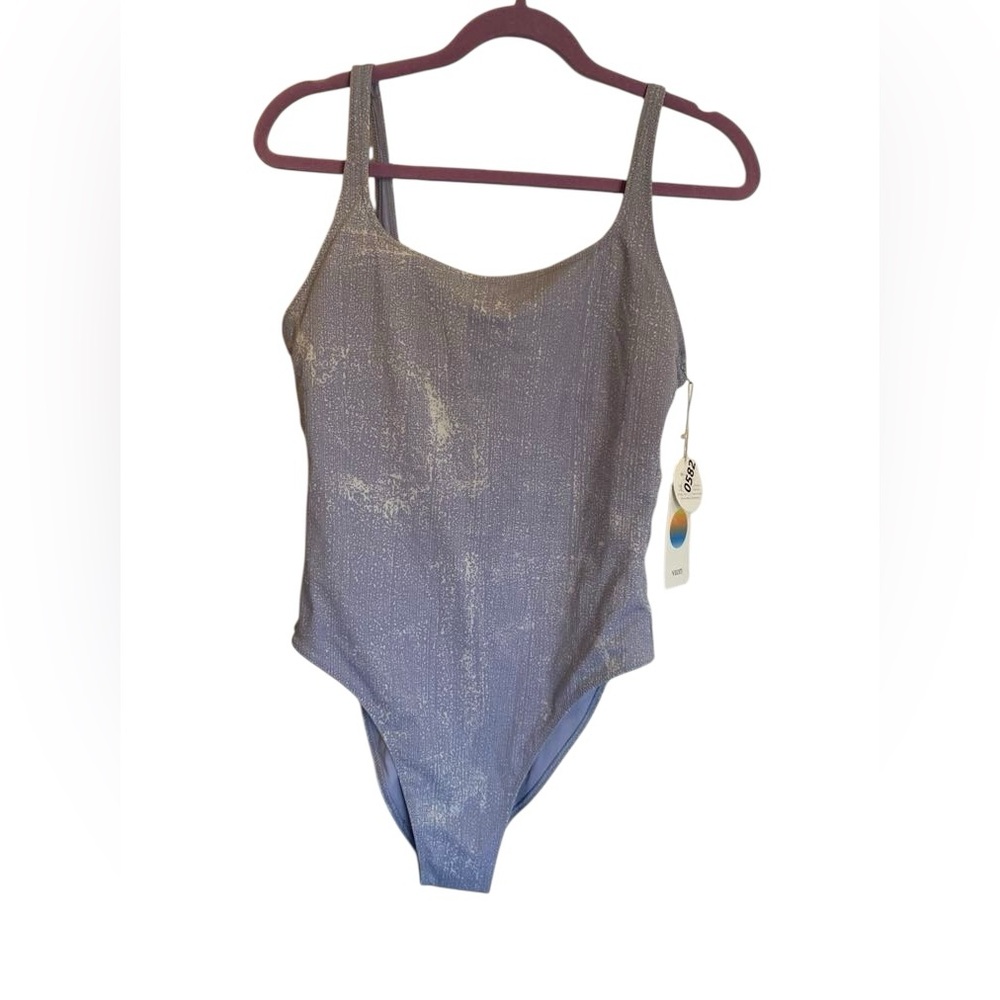 NWT Vuori encinitas one piece swimsuit LAVENDER MIST MIZZLE Size M - Picture 3 of 5